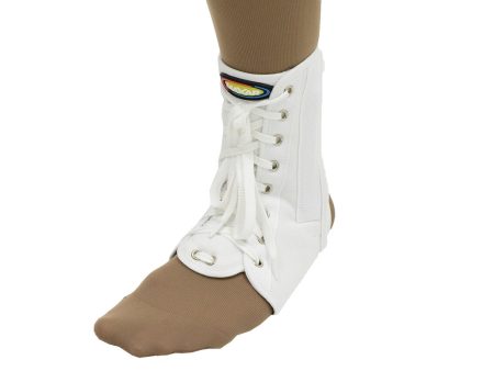 MAXAR Canvas Ankle Brace (with laces) - White Hot on Sale