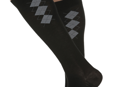 MAXAR Mens Fashion Cotton Compression Support Socks- Black Supply