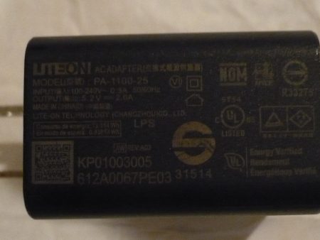 LITEON PA-1100-25 LITEON PA-11-25 USB charger , 5.2V 2A For Sale