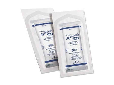 Parker Sterile Aquasonic 100 Ultrasound Transmission Gel - 01-01 - Box of 48 x 20g Sachet on Sale