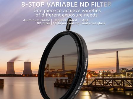 8-STOP VARIABLE ND FILTER（58mm-82mm） Hot on Sale