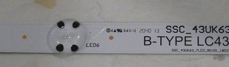 LG 43UN700PUB TV LED STRIP(B) LC43490084A Fashion