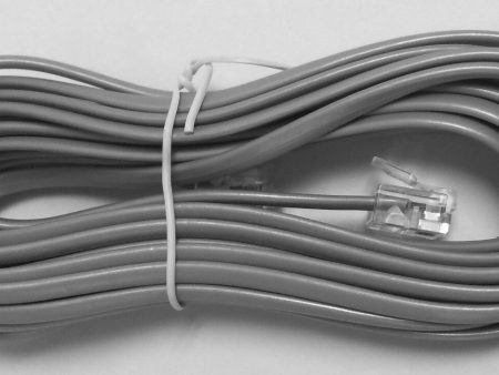 14 Foot Silver Satin 4 Pin Line Base Cord Avaya Nortel Norstar Meridian phone Sale