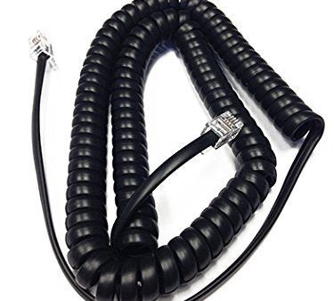 12 Foot Black Handset Receiver Curly Cord for NEC Business Telephone Online