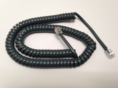 12 Foot Handset Curly Coil Cord for Avaya J100 Series IP Phone J129 J139 J169 J179 (Charcoal Gray) on Sale