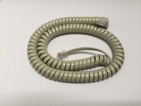 12 Foot Handset Cord for Nortel Norstar Meridian Business Phone Ash   Beige For Sale