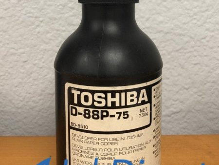 1 Bottle - Genuine Toshiba D88P75 D-88P-75 Developer Black  BD 8510 For Cheap