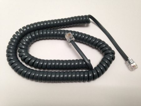 12 Foot Handset Curly Coil Cord for Avaya   Lucent 2400 5400 4600 5600 Series Phone (Gray) Supply