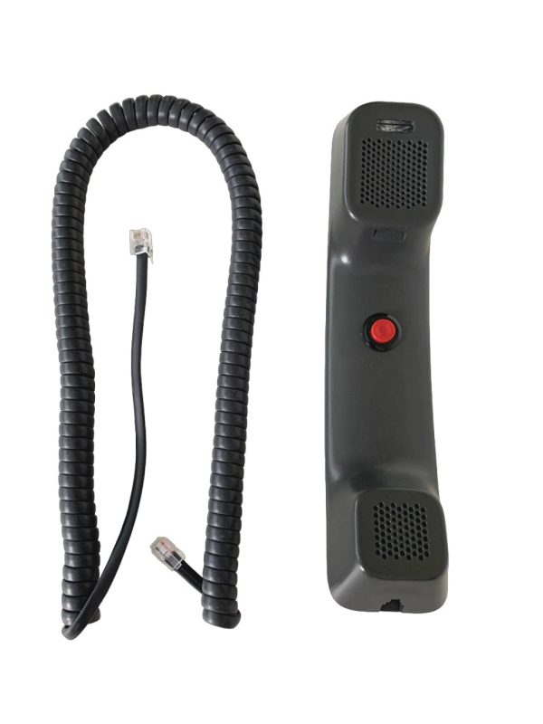 NEW Push To Talk PTT Handset with Curly Cord for Cisco 7800 & 8800 Series IP Phone (charcoal gray) For Sale