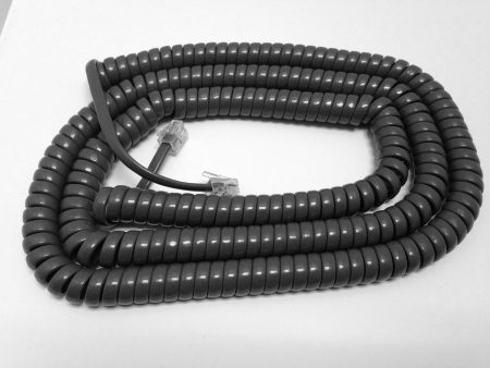 25 Foot Long Handset Curly Coil Cord for Avaya   Lucent 2400 5400 4600 5600 Series Phone (Gray) Discount